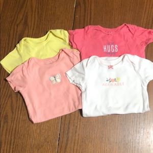 Toddler Girl Short Sleeve Body Suits